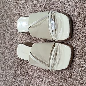 Chadwicks Damiani's bone fabric/leather slide